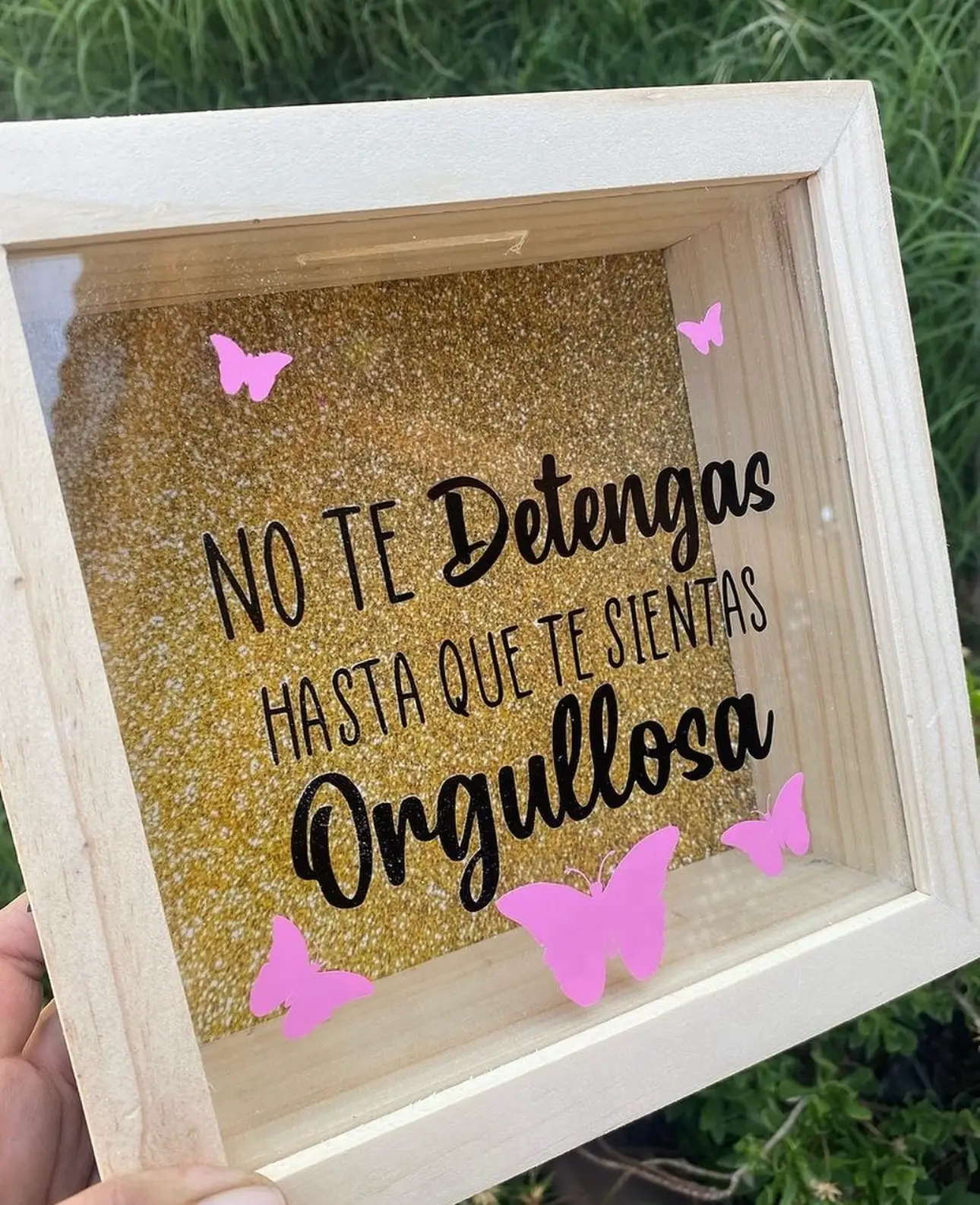 Alcancía “No te detengas, hasta que te sientas orgullosa”
