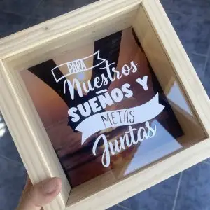 Alcancía “Para nuestros sueños y metas juntos”