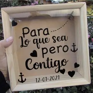 Alcancía “Para lo que sea pero contigo”