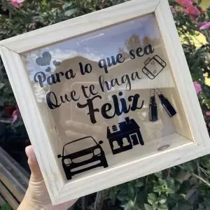 Alcancía “Para lo que sea que te haga feliz”